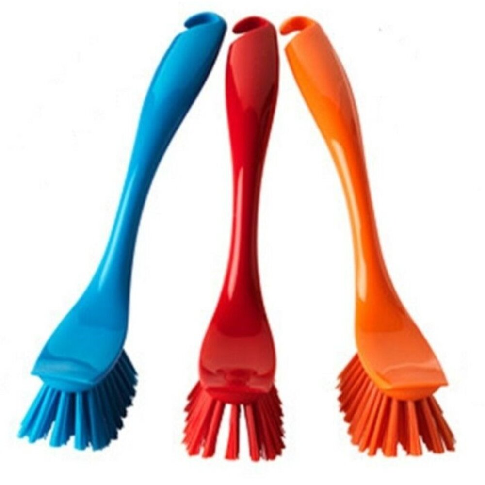 Orange Kitchen Ikea Antagen Scrub Brush Hooked Handle Dish Washing Vegetable